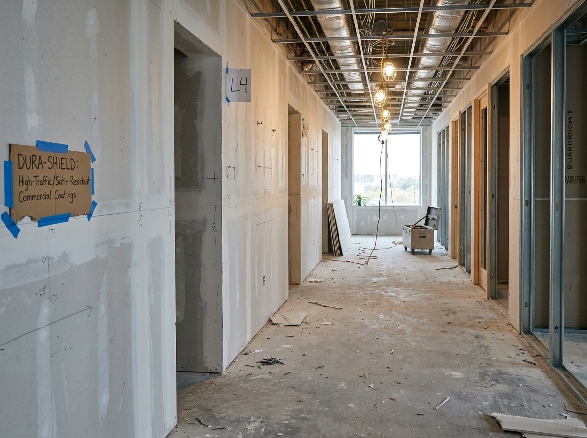 Corporate office park before painting