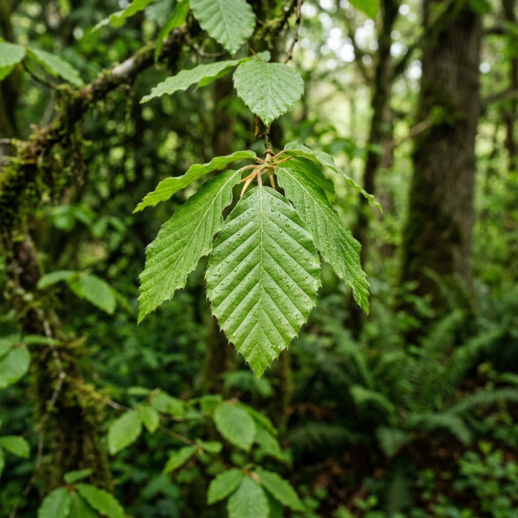 Lush forest leaves demonstrating Goyash eco commitment